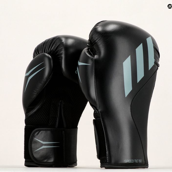 adidas Speed Tilt black boxing gloves SPD150TG 9
