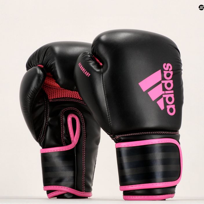 adidas Hybrid 80 boxing gloves black/pink ADIH80 7