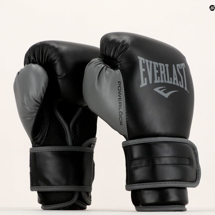 Everlast Powerlock PU men's boxing gloves black EV2200 7