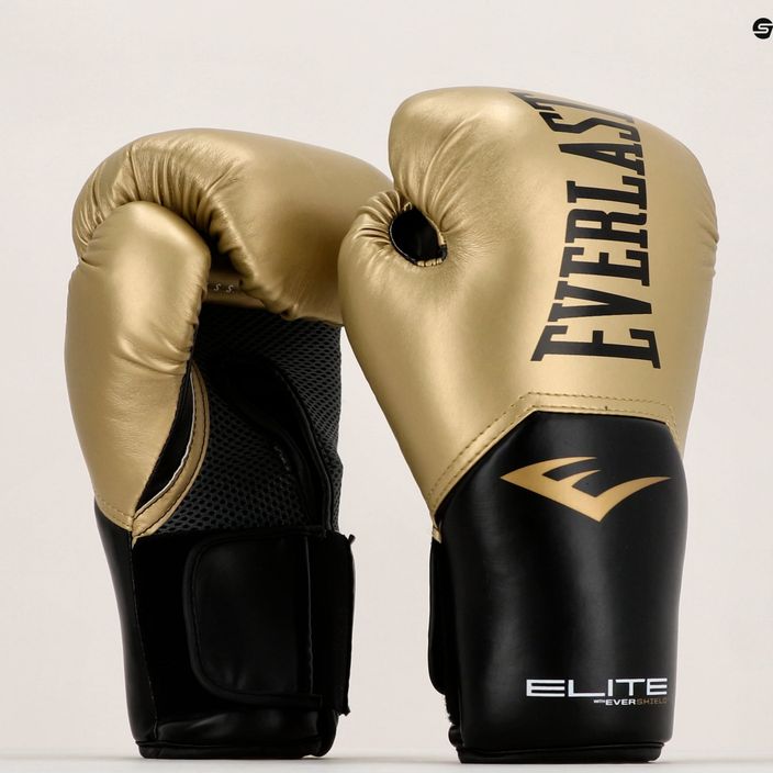 Everlast Pro Style Elite 2 gold boxing gloves EV2500 8