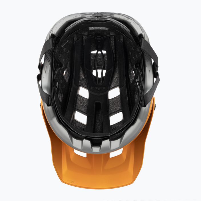 MET bike helmet Terranova orange/titanium metallic matt 5