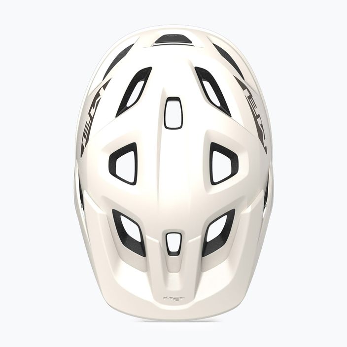 MET Echo off white/bronze matt bicycle helmet 6