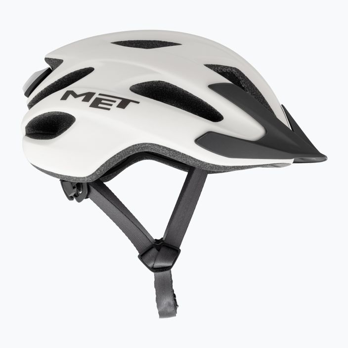 MET Crossover white matt bicycle helmet 4