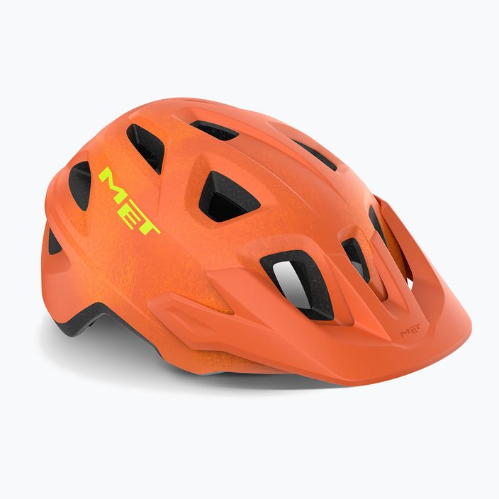 MET Echo bicycle helmet orange rust matt 6