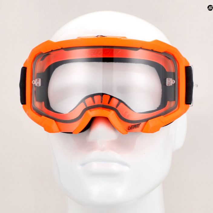 Leatt Velocity 4.5 neon orange / clear cycling goggles 8022010500 9