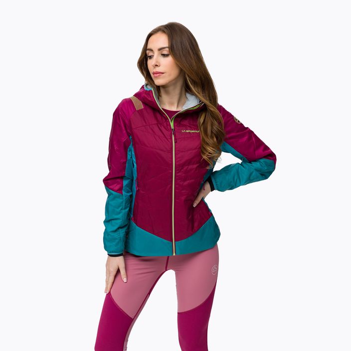 La Sportiva Across Primaloft women's hybrid jacket burgundy-blue Q36502624