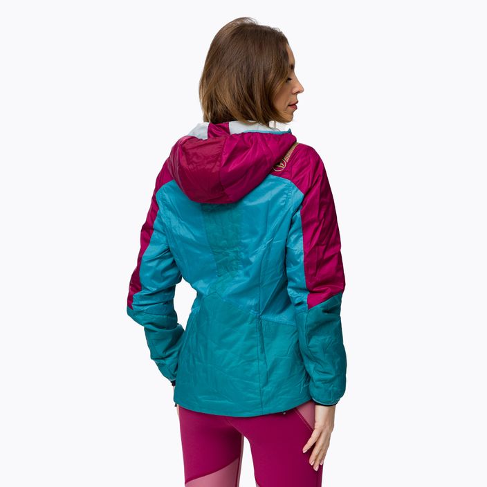 La Sportiva Across Primaloft women's hybrid jacket burgundy-blue Q36502624 3
