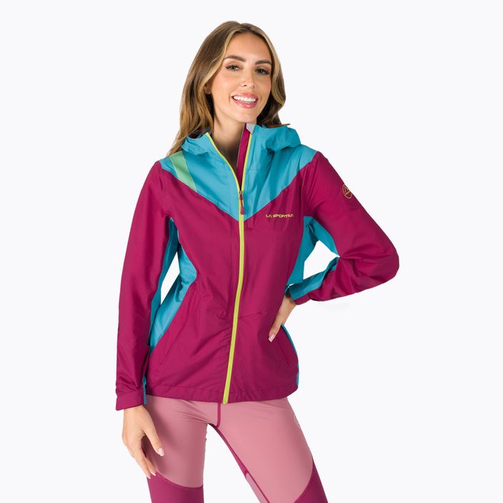 La Sportiva women's softshell jacket Discover burgundy-blue Q37502624