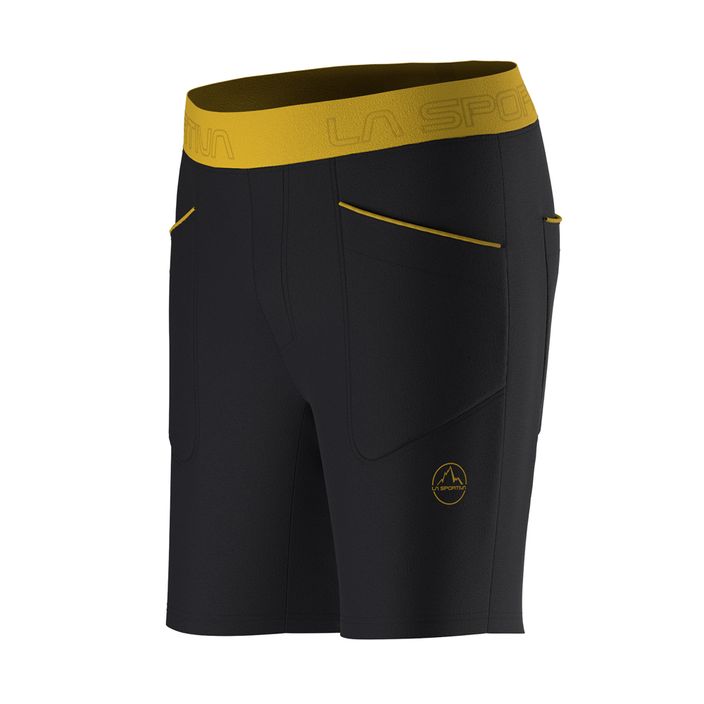 La Sportiva Esquirol men's climbing shorts black and yellow N78999100 2