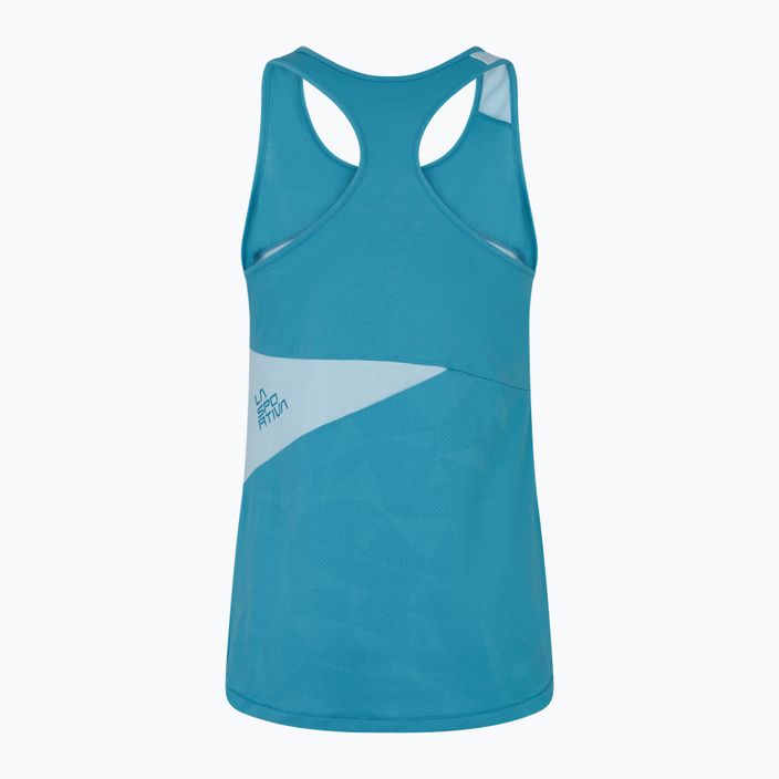 La Sportiva Charm Tank women's climbing t-shirt blue O80624625 2