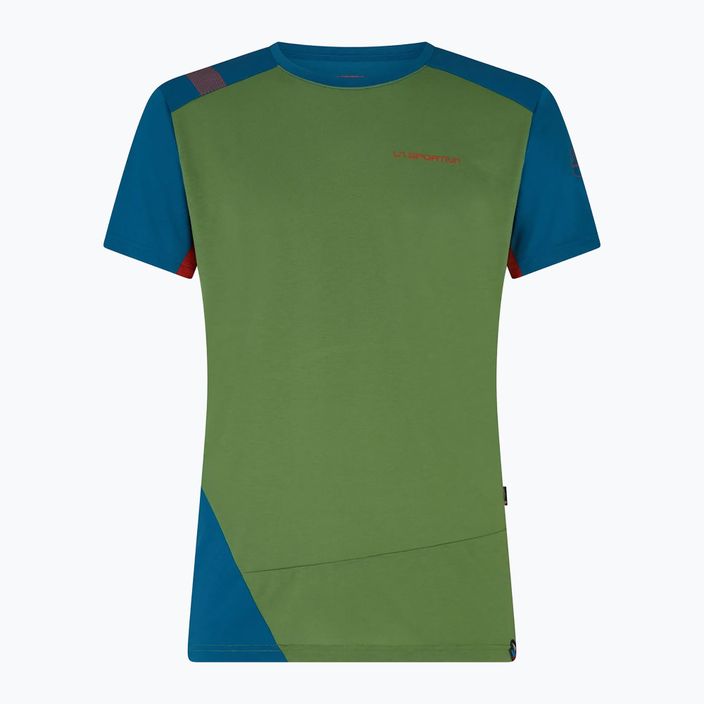 La Sportiva men's climbing shirt Grip green-blue N87718623