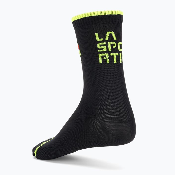 LaSportiva For Your Mountain running socks yellow and black 69R999720 2