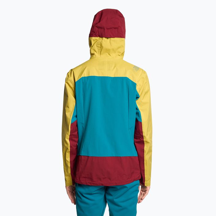 Men's La Sportiva Crizzle EVO Shell red/yellow membrane rain jacket L75320723 2