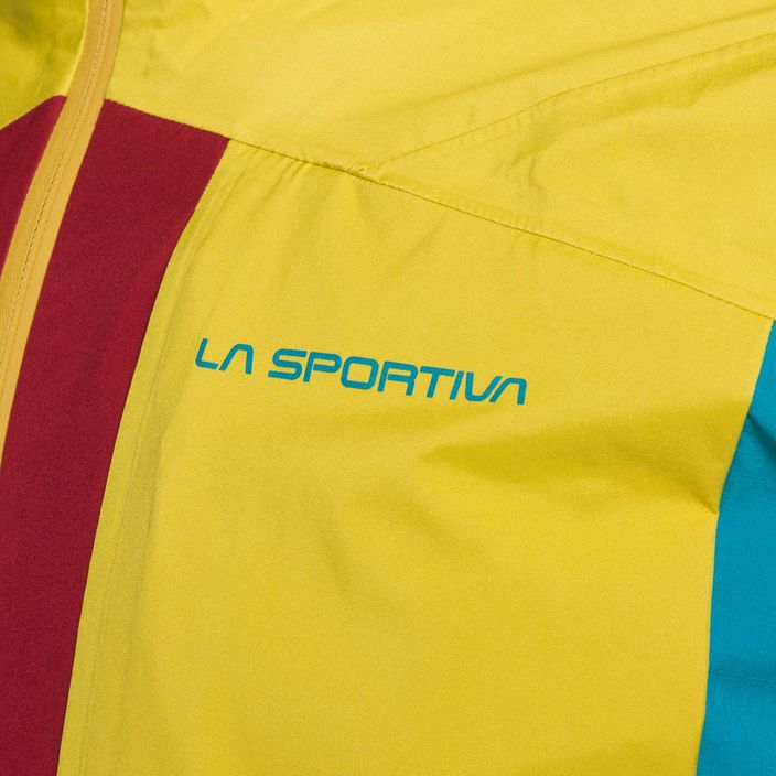 Men's La Sportiva Crizzle EVO Shell red/yellow membrane rain jacket L75320723 8