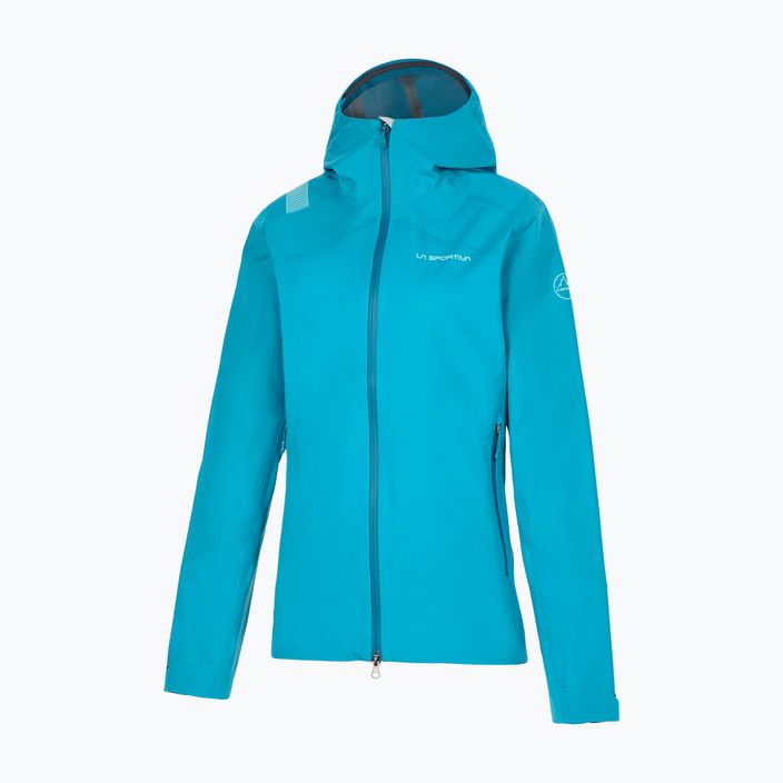 Women's La Sportiva Firestar Evo Shell membrane rain jacket blue M24635635 6