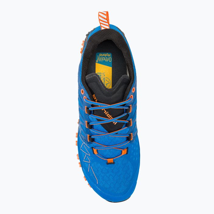 La Sportiva Bushido II GTX electric blue/tiger men's running shoe 6