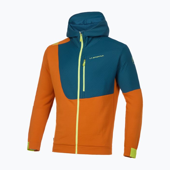 Men's climbing sweatshirt LaSportiva Mood Hoody orange and navy blue N71208639