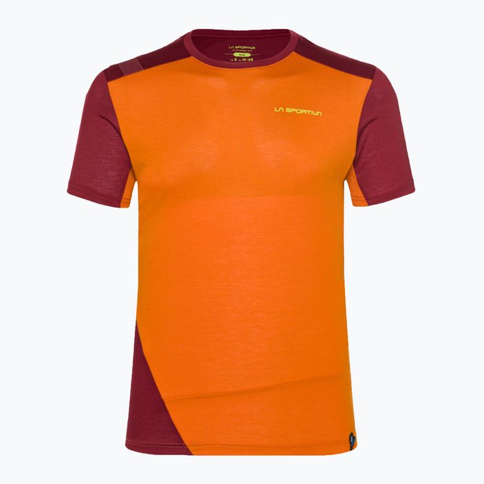 La Sportiva men's climbing shirt Grip orange-red N87208320 4