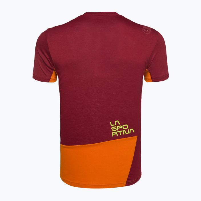 La Sportiva men's climbing shirt Grip orange-red N87208320 5