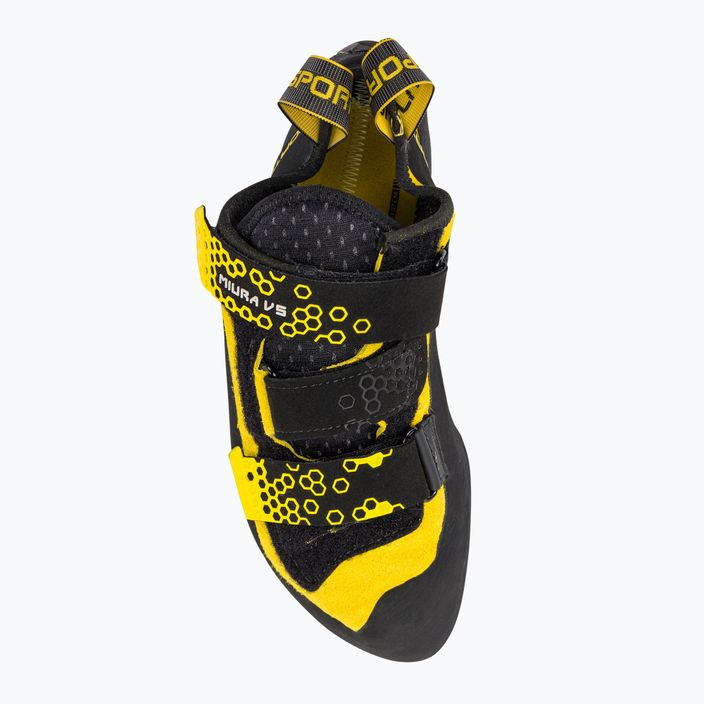 LaSportiva Miura VS men's climbing shoes black/yellow 40F999100 6