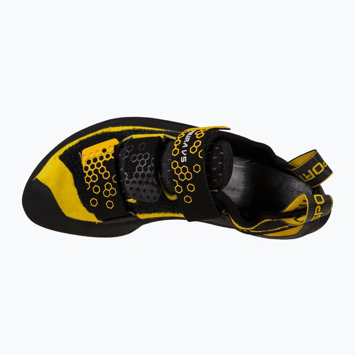 LaSportiva Miura VS men's climbing shoes black/yellow 40F999100 14