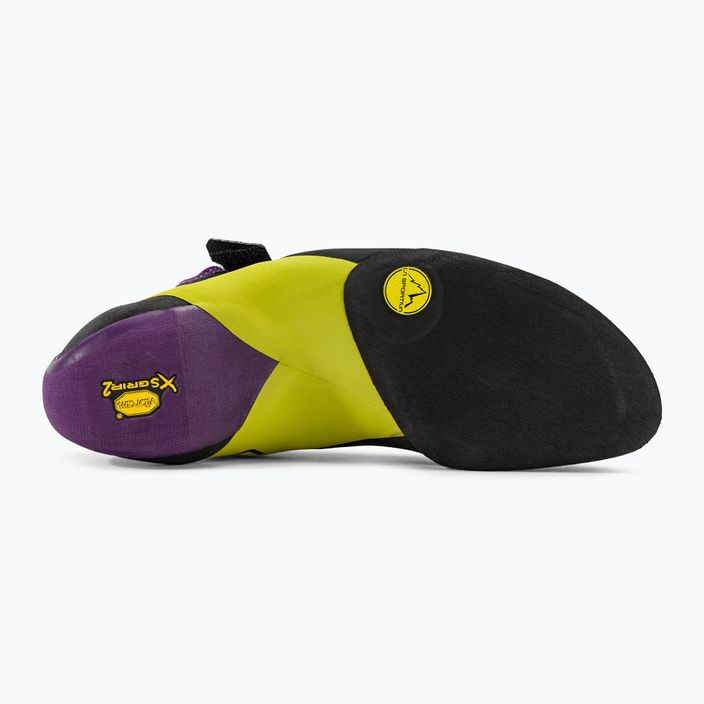 La Sportiva Python men's climbing shoe black and purple 20V500729 5