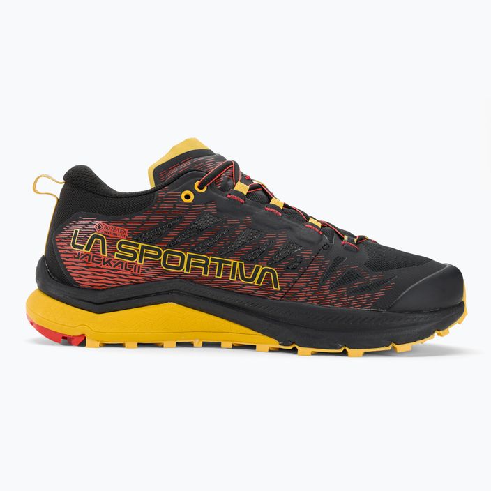 La Sportiva Jackal II Gtx black/yellow men's running shoes 2