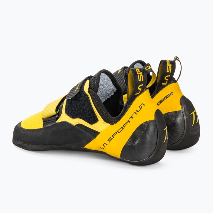 Men's La Sportiva Katana climbing shoe yellow/black 3