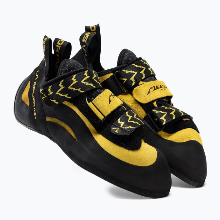 La Sportiva Miura VS men's climbing shoes black/yellow 555 4