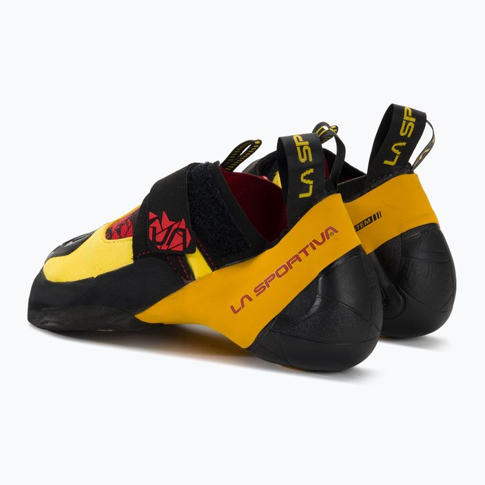 La Sportiva men's climbing shoe Skwama black/yellow 3