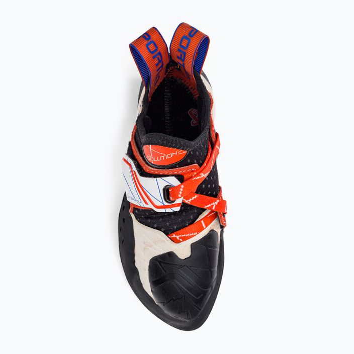 La Sportiva men's climbing shoe Solution white-orange 20H000203 6