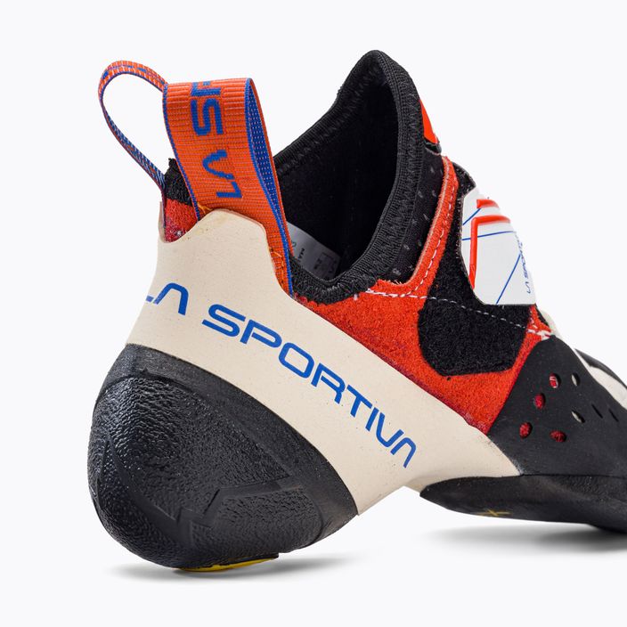 La Sportiva men's climbing shoe Solution white-orange 20H000203 8