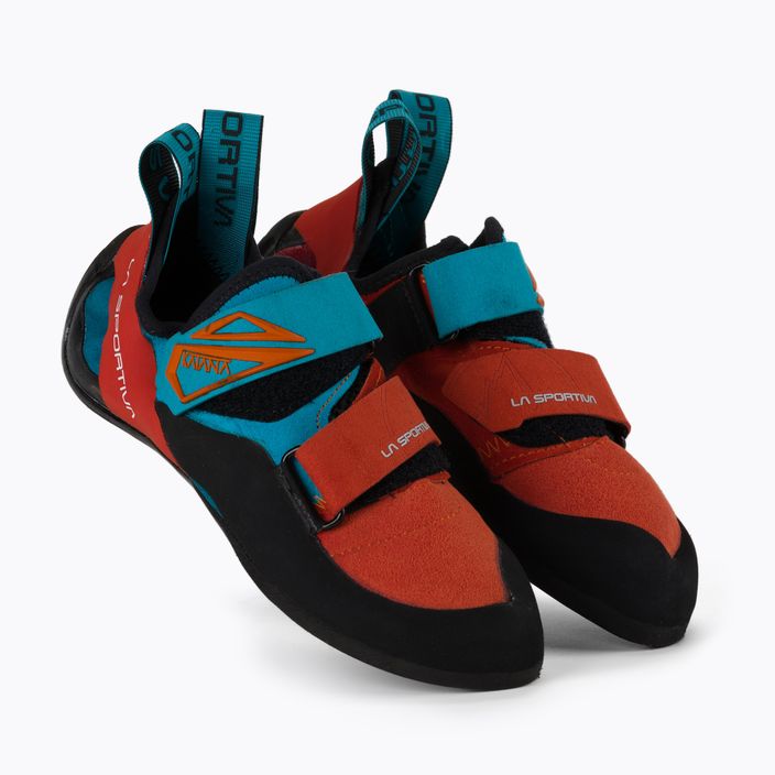 La Sportiva men's Katana blue-orange climbing shoe 20L202614 5