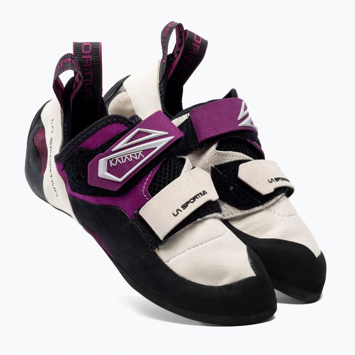 La Sportiva Katana women's climbing shoe white and purple 20M000500 4