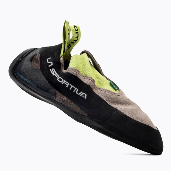 La Sportiva Cobra Eco climbing shoe brown and green 20O804705 2
