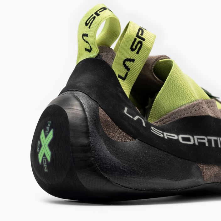 La Sportiva Cobra Eco climbing shoe brown and green 20O804705 8
