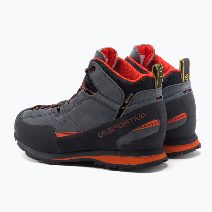 La Sportiva men's trekking shoes Boulder X Mid grey-orange 17E900304 3