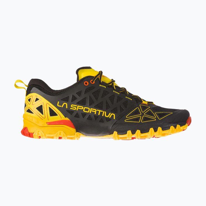 La Sportiva Bushido II men's running shoe black/yellow 36S999100 12
