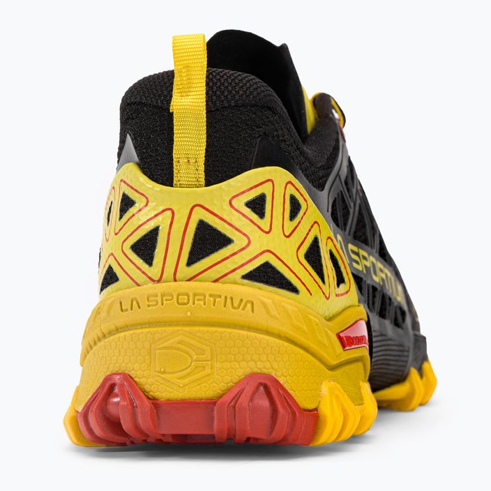 La Sportiva Bushido II men's running shoe black/yellow 36S999100 8
