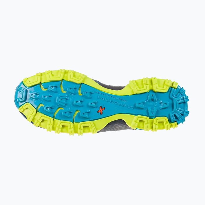 La Sportiva men's Bushido II blue/yellow running shoe 36S618705 15