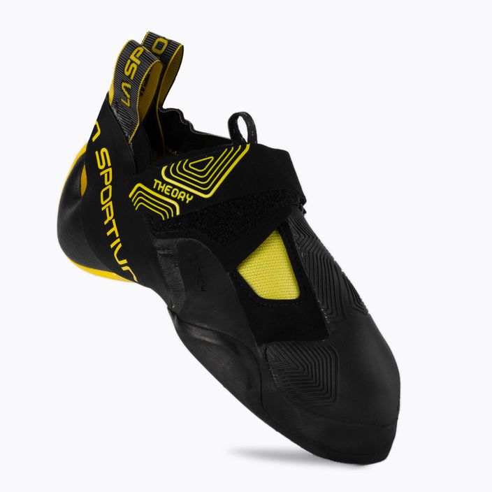 La Sportiva men's Theory climbing shoe black/yellow 20W999100