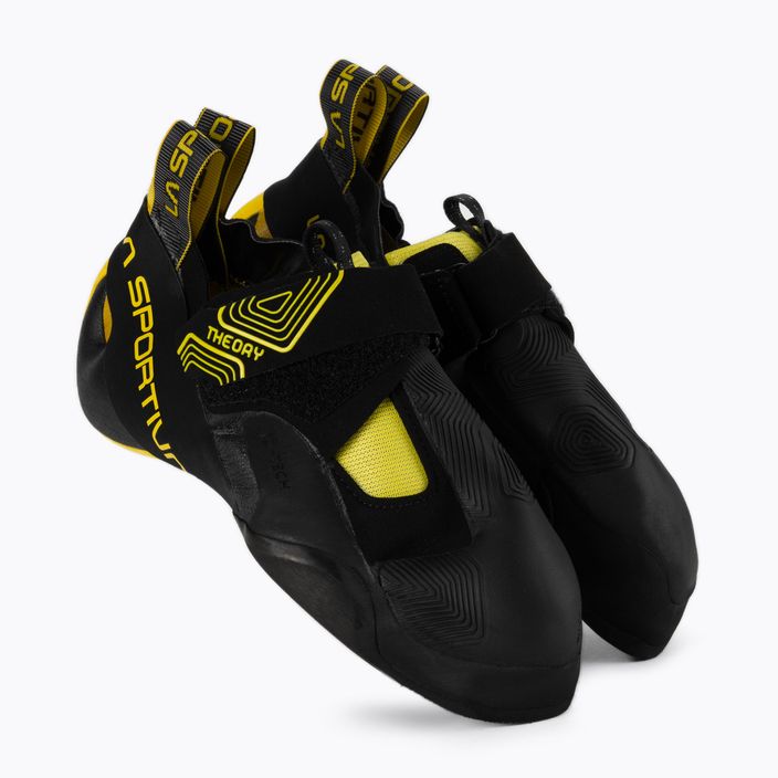 La Sportiva men's Theory climbing shoe black/yellow 20W999100 5
