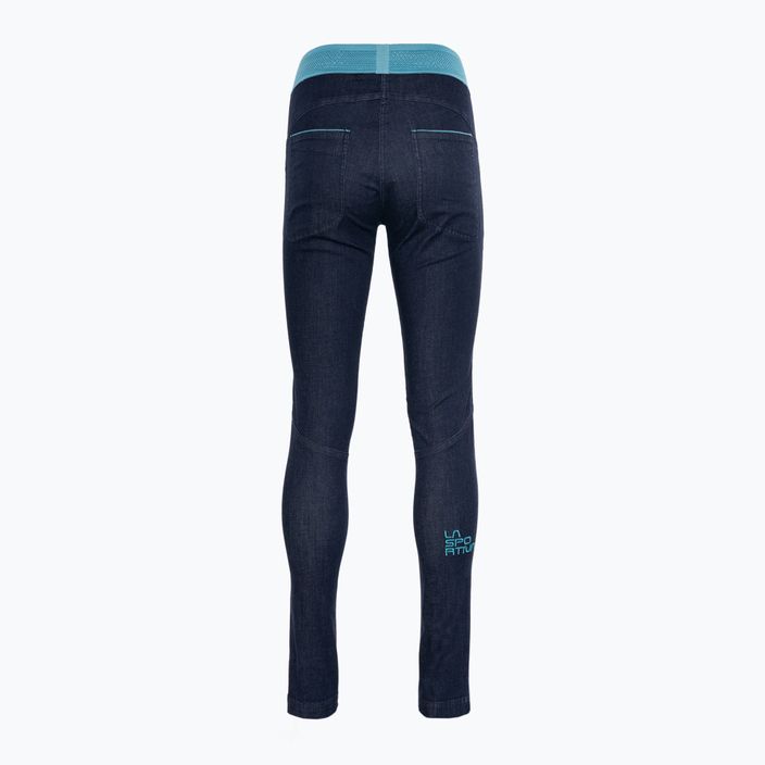 La Sportiva women's hiking trousers Miracle Jeans jeans/topaz 2