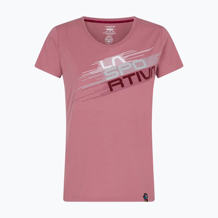 La Sportiva Stripe Evo women's trekking shirt pink I31405405 4