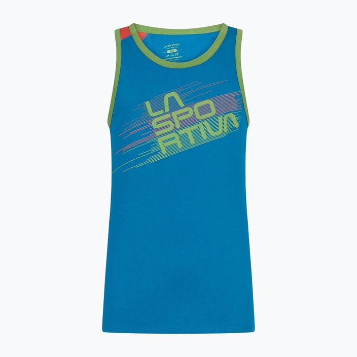 Men's climbing t-shirt La Sportiva Stripe Tank blue H13623313