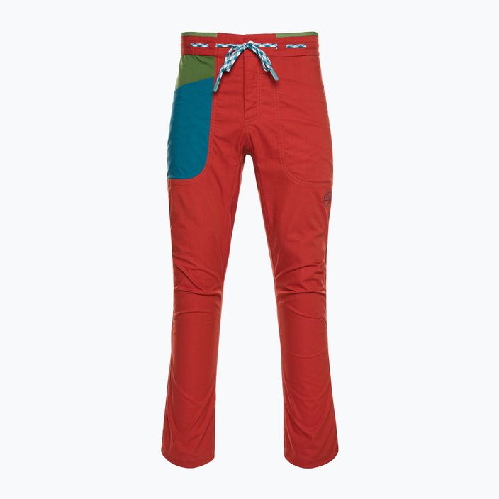 La Sportiva men's climbing trousers Fuente red N69313718