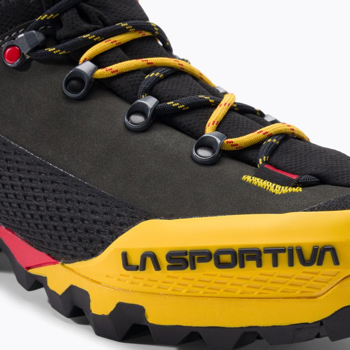 La Sportiva men's high alpine boots Aequilibrium LT GTX black/yellow 21Y999100 7