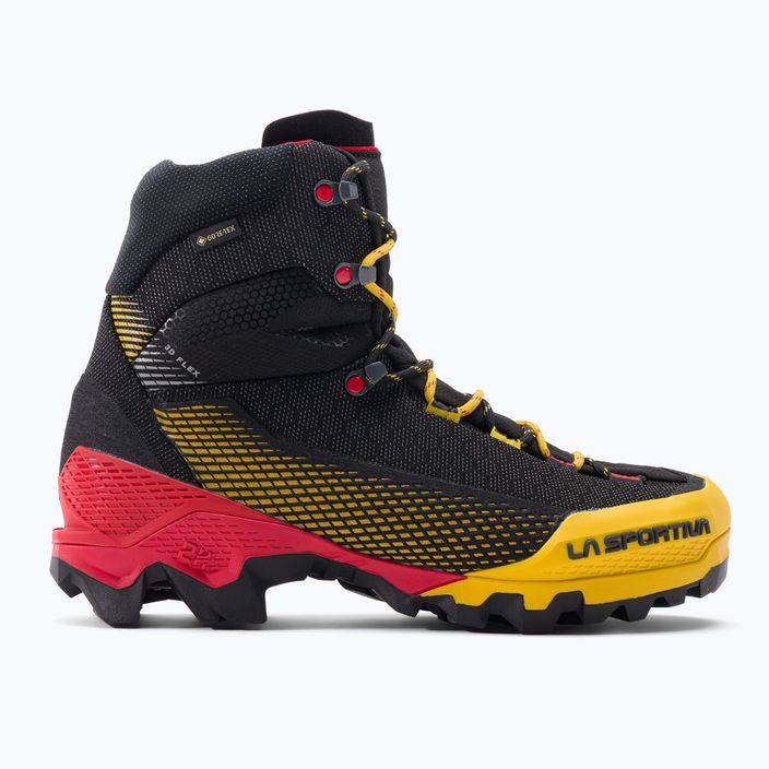 La Sportiva men's high alpine boots Aequilibrium ST GTX black/yellow 31A999100 2