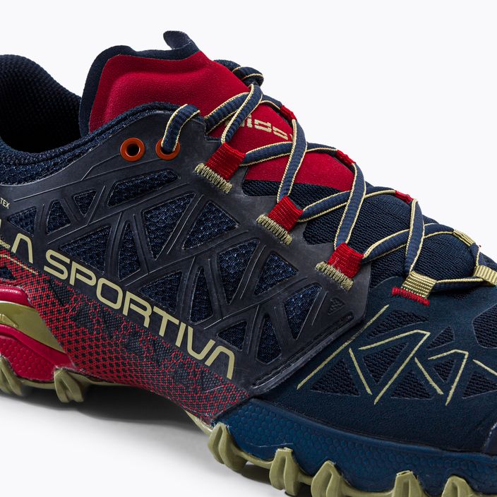 La Sportiva Bushido II GTX men's running shoe navy blue and red 46Y629317 8