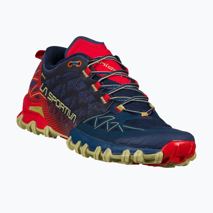 La Sportiva Bushido II GTX men's running shoe navy blue and red 46Y629317 10